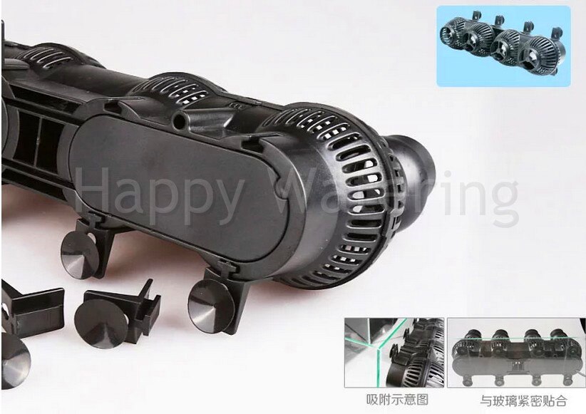 JVP-402A Type Dual Powerhead Wave Maker 48W Aquarium Fish Tank 220V Air Pump Wavemaker