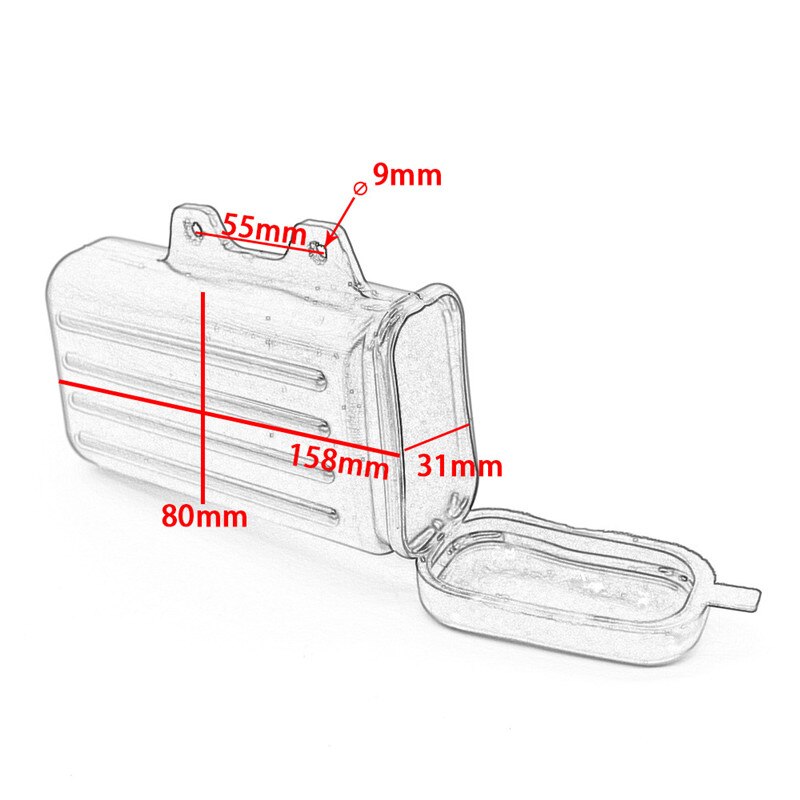 Motorcycle Pit Dirt Trail Tool Box Holder Bottle Off-Road Motocross Tool Container For Suzuki DR250 Djebel TW200 TW225
