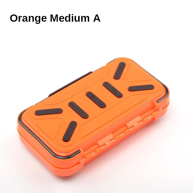 WolFAce 20CM Fishing Tackle Box 28 Grids Compartments 4Color Fish Lure Line Hook Fishing Tackle Fishing Accessories Box: Orange Medium