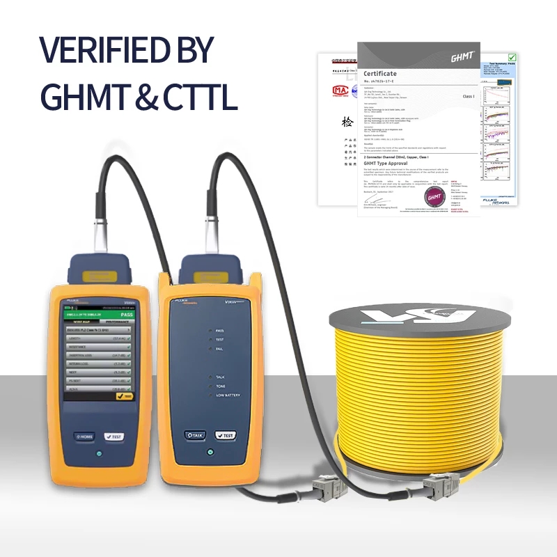 Cat8 Sftp Dual Afgeschermde Netwerk Kabel 40Gbps 2000 Mhz Ondersteuning Poe 100W Ethernet Kabel Voor Glasvezelkabels synchrone Uitgang