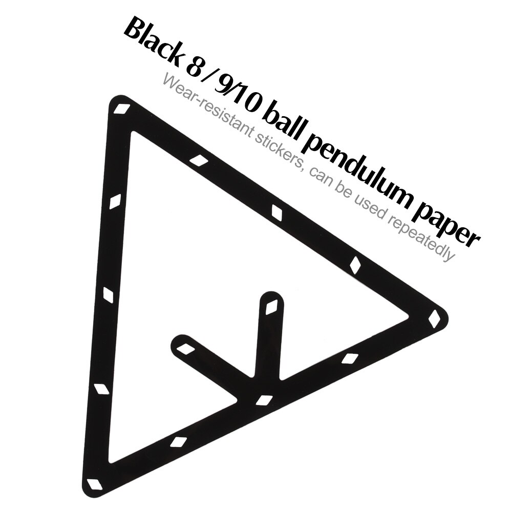 O pêndulo de bilhar eficaz na redução de custos etiqueta pontapé de saída filme bilhar magia rack cue acessório de alta tecnologia nanomaterial 8 910 bola papel