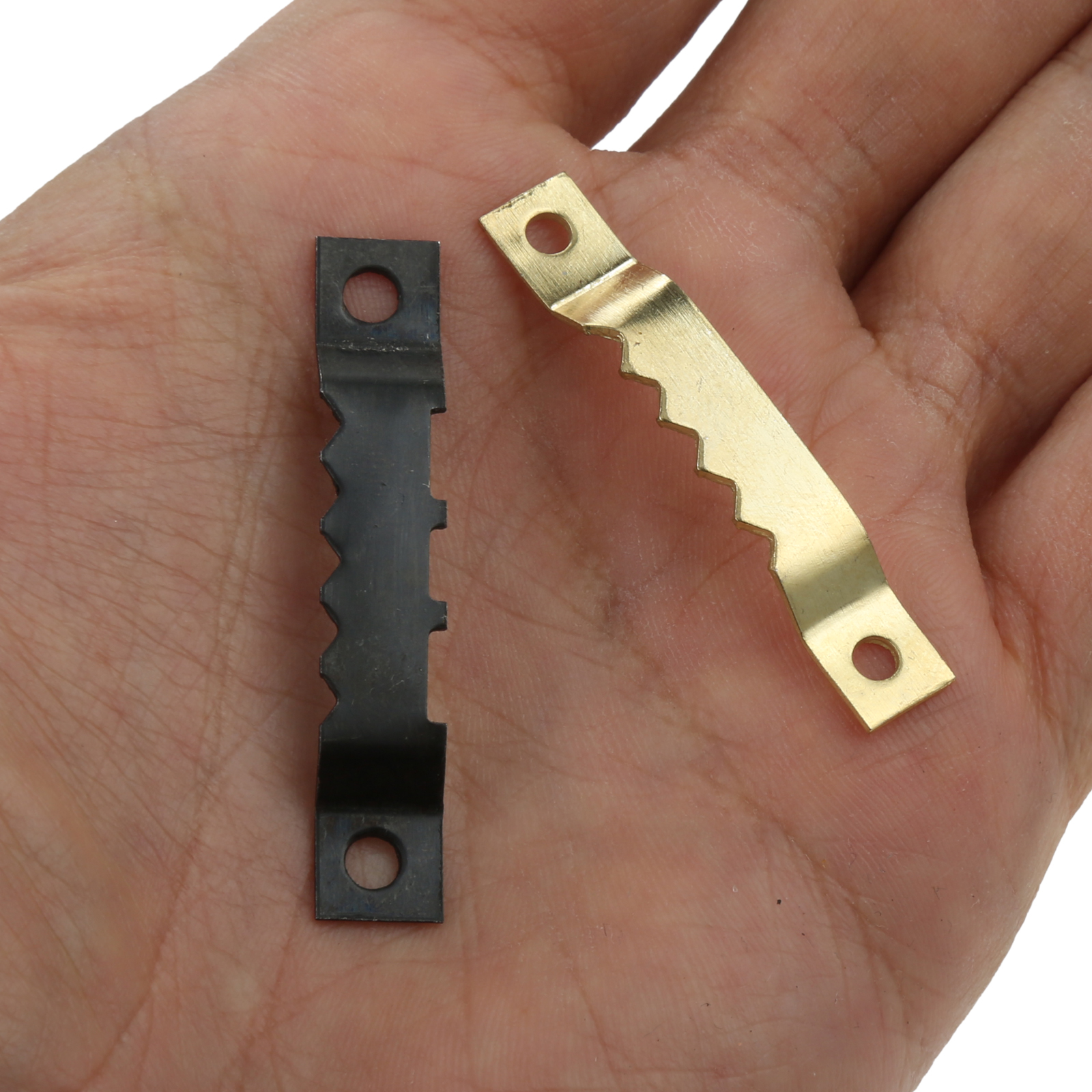 20pcs/set Sawtooth Picture Frame Hanger w/screws Wall Oil Painting Mirror Saw Tooth Hanging Hooks Photo Wall Holder Golden/Black