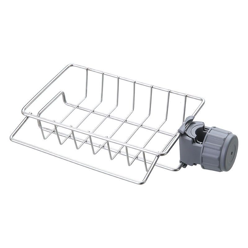 Cozinha Aço Inoxidável Sink Drain Rack Sponge Storage Faucet Holder Soap Drainer Toalheiro Prateleira Organizador Acessórios de cozinha: MULTI