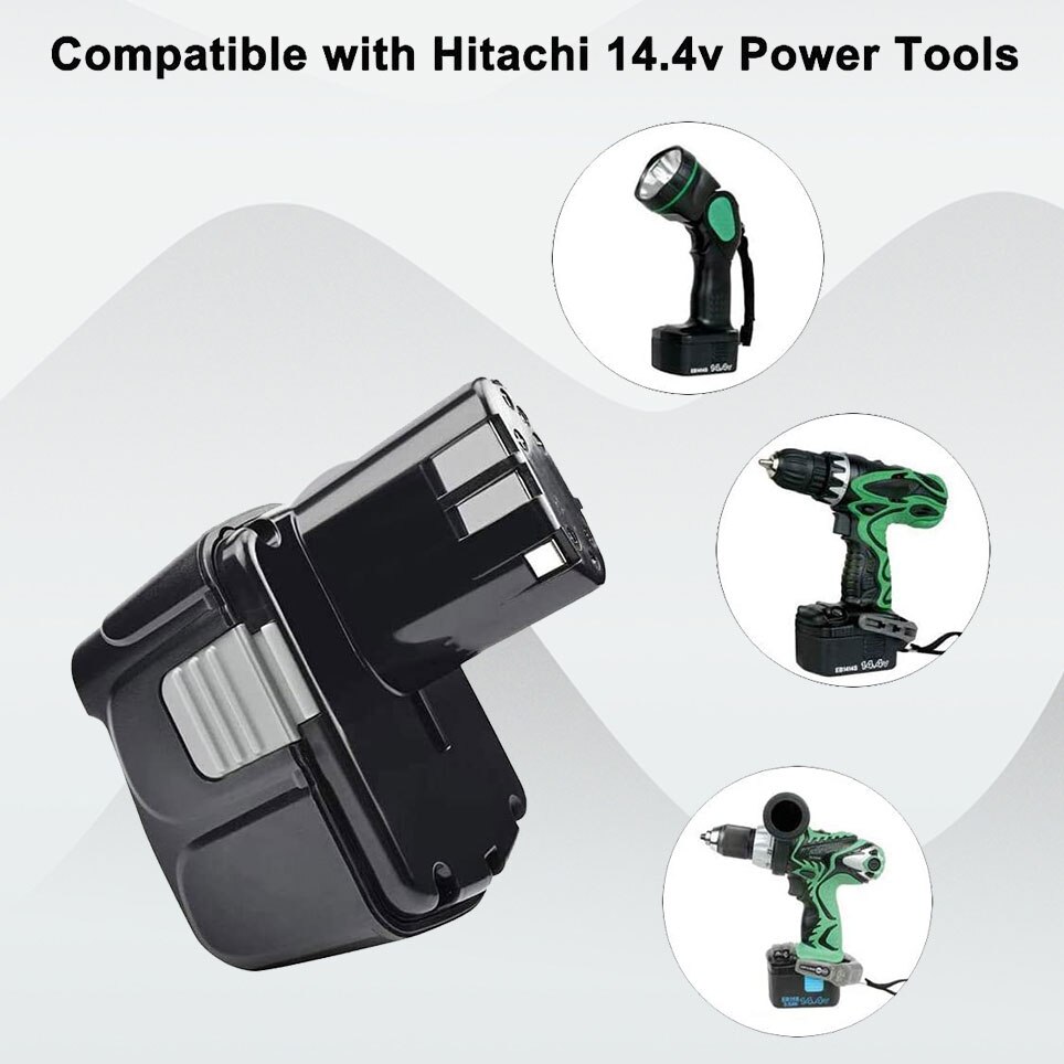 14.4V 12800mAh Batterie Rechargeable Pour Hitachi EB1414S EB14B EB1412S 324367 EB14S DS14DL DV14DL CJ14DL DS14DVF3 NI-MH
