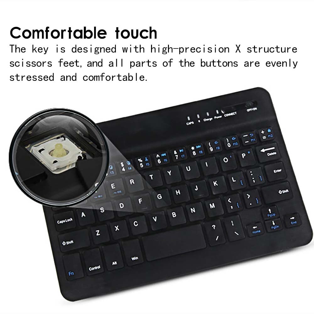 Klawiatura bezprzewodowa klawiatura bezprzewodowa Bluetooth dla tabletu XGODY T73Q 7 Cal/XGODY V7 akumulator dla systemu Android Ios Windows