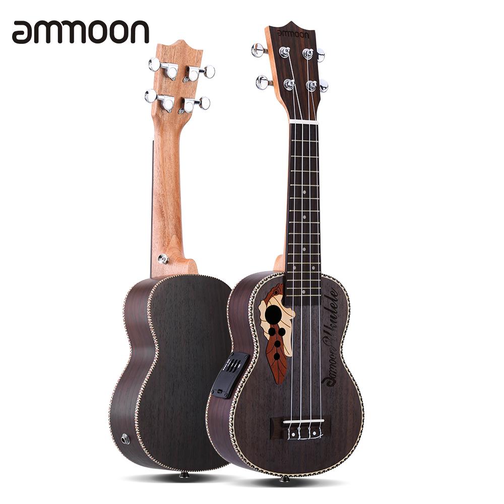 Ammoon 21 Inch 15 Frets Ukulele Ukelele Uke Palissander Body 4 Strings Hawaiian Gitaar Muziekinstrumenten: Type1