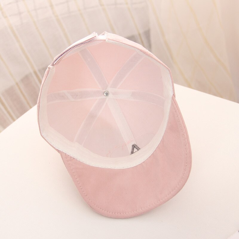Gorra de béisbol bordada con letras A para niño y niña, sombrero de Sol de mezclilla para exteriores, Snapback de bebé, sombreros de Hip-Hop de 6-24 meses, 46-50cm