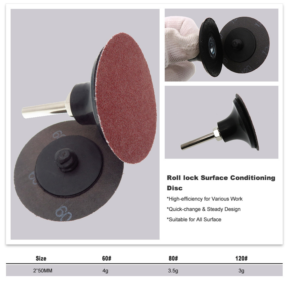 10 stk. 2 tommer 50mm slibeskiver poleringspude slibepapirskive slibeskive slibeværktøj 60/80/120 korn