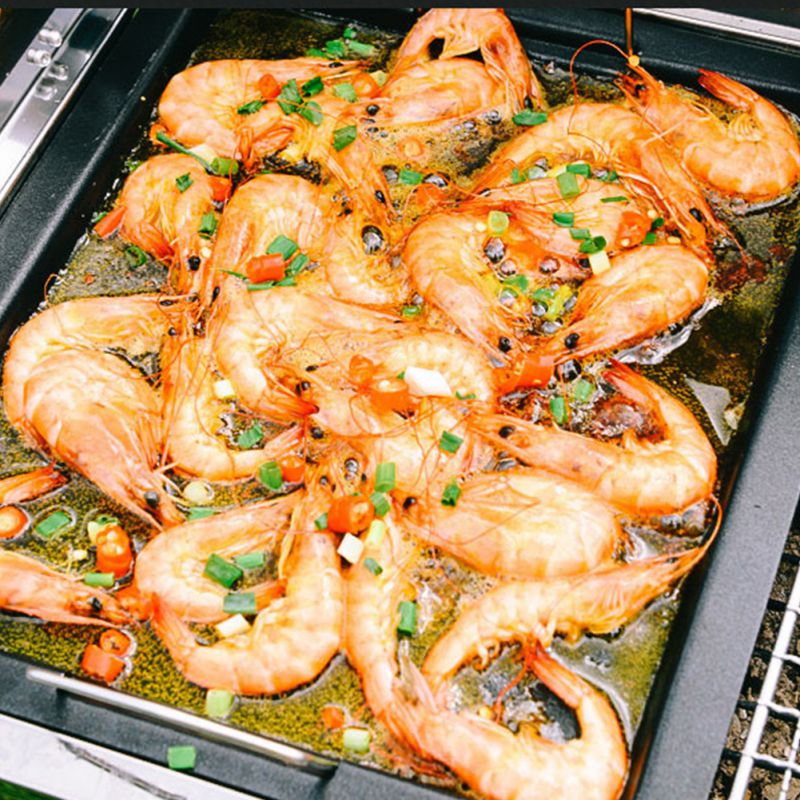 Non Stick Barbecue Pan Durable Outdoor Barbecue Plate Kitchen Baking Tray Baking Sheets for Oven Barbecue Accessories