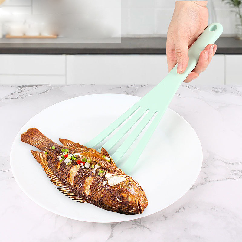 1 st Pannenkoek spatel Siliconen spatel diagonale spatel non-stick pan speciale roerbak spatel gebakken steak gebakken vis spatel
