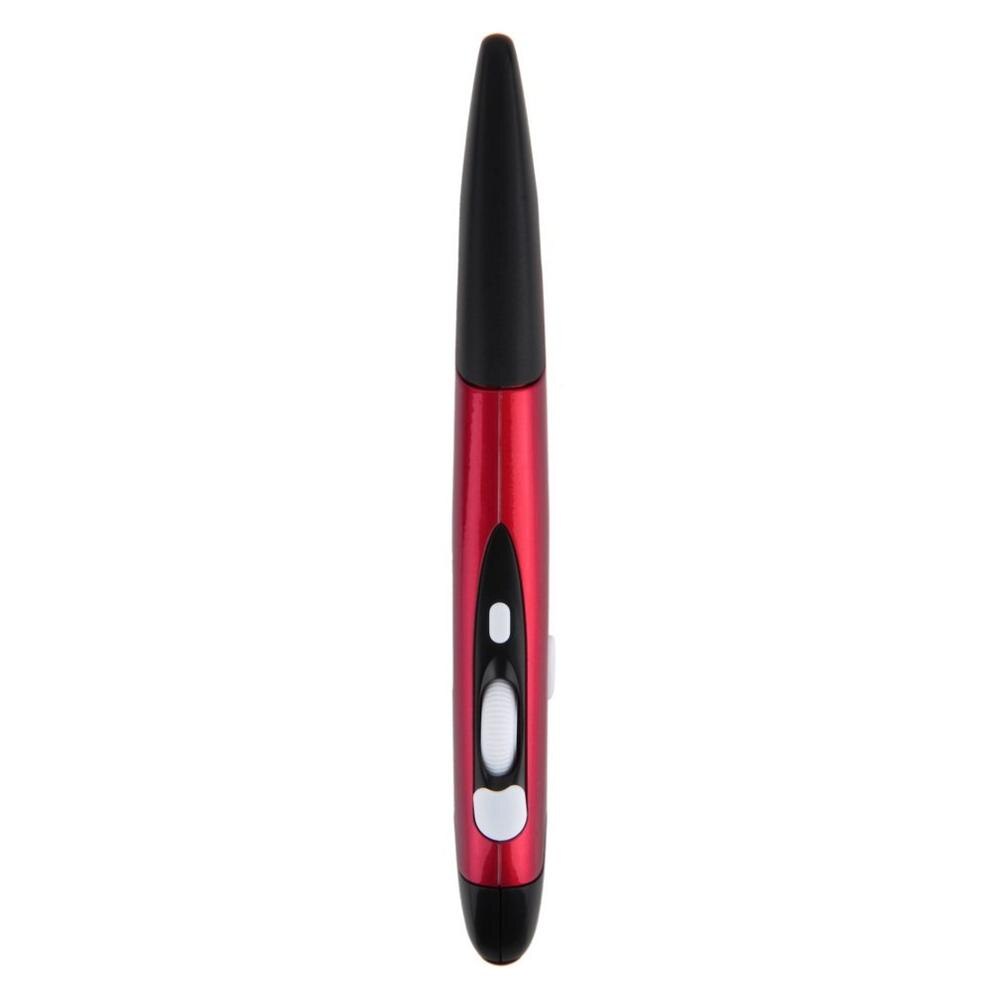 3 Color Mini 2.4GHz USB Wireless Optical Pen Air Mouse Red Adjustable 500 / 1000DPI for Computer Laptops & Desktops: Red