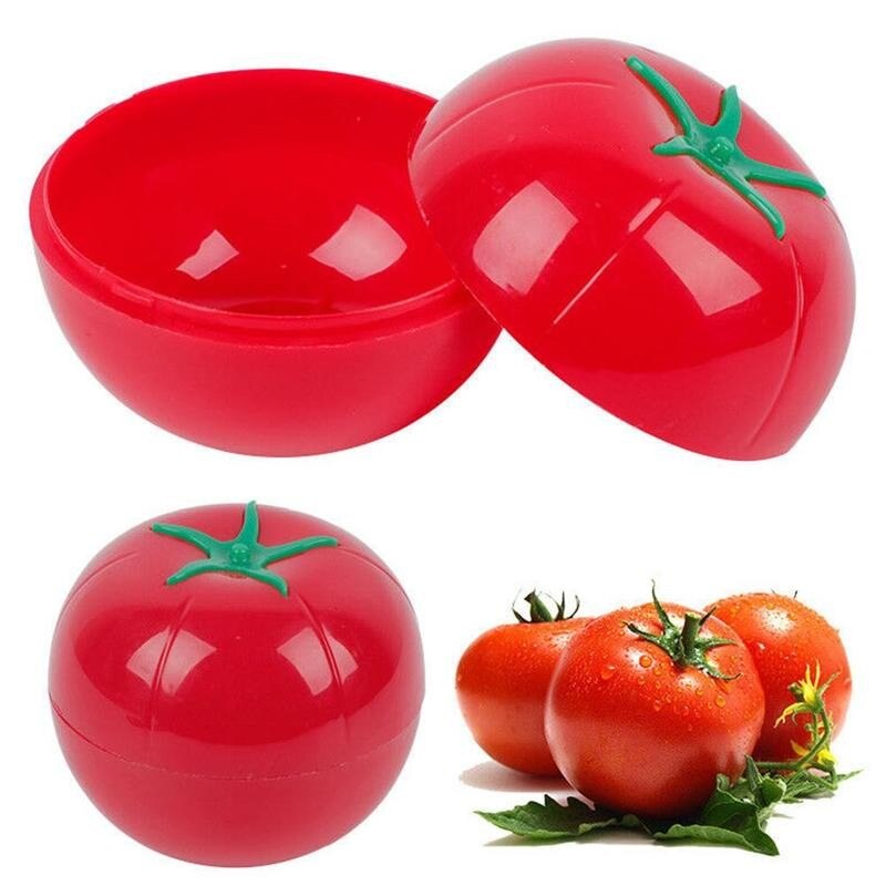 Caja de plástico para almacenamiento de alimentos, organizador con forma de verdura, ajo, limón verde, cebolla, pimienta, tomates, accesorios Hol X0F4