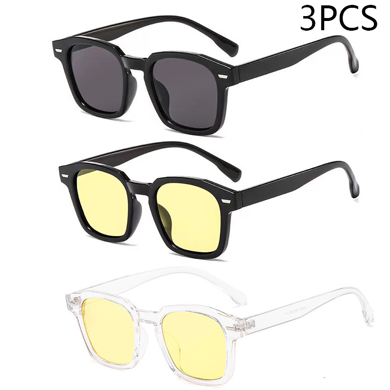 Unisex Rectangle Vintage Sunglasses Retro Sun Glasses Female Lady Eyeglass Cat Eye Casual Goggles UV400: Beige