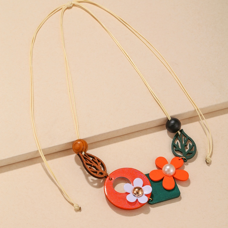 Collar con pechera llamativa para mujer, collares de madera geométricos Vintage, colgantes, decoración para el cuello, nuevos de joyería de