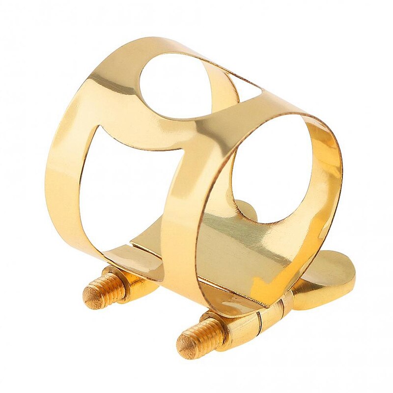 Attache de ligament en laiton plaqué or, pour Saxophone en caoutchouc
