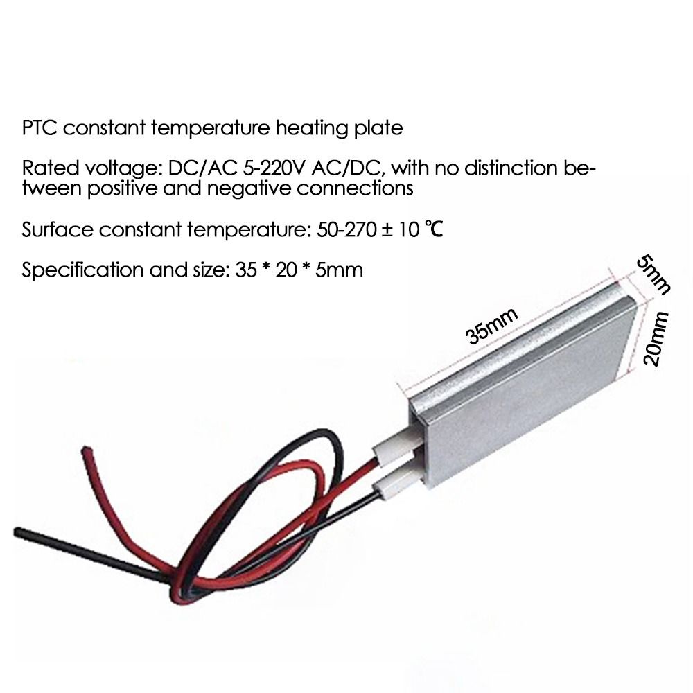 5-220V Keramische Verwarmingsplaat 40-270 Celsius Ptc Kachels Verwarmingselement Pluimvee Incubator Krulspelden Kachel Haardroger Accessoires
