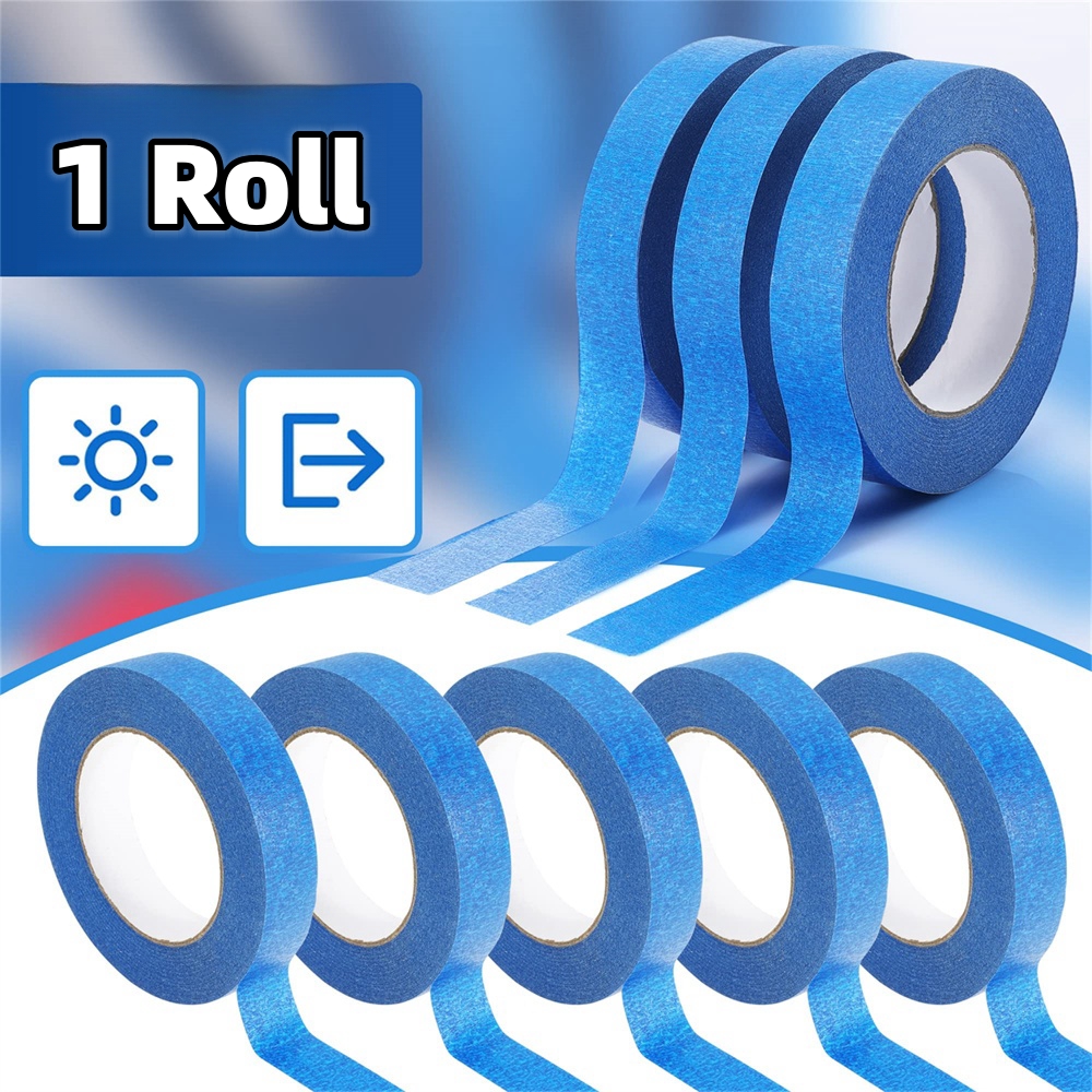 3 rollen/set verftape Multi-oppervlak maskeren te verwijderen Verftape Beveiliging Muurschildering Ambachten Kunst Bouw Thuis 20 m/rol