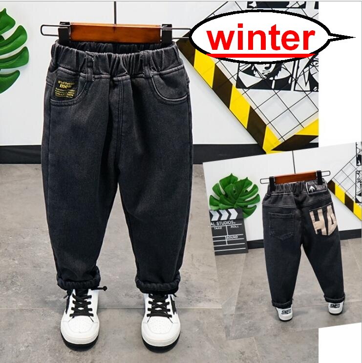 Del bambino Dei Ragazzi di Nuovo Inverno di Spessore Denim dei Pantaloni Del Bambino Dei Ragazzi Casual Buona Velluto Dei Jeans Caldi Pantaloni 2-10 Anni I Bambini dei Jeans