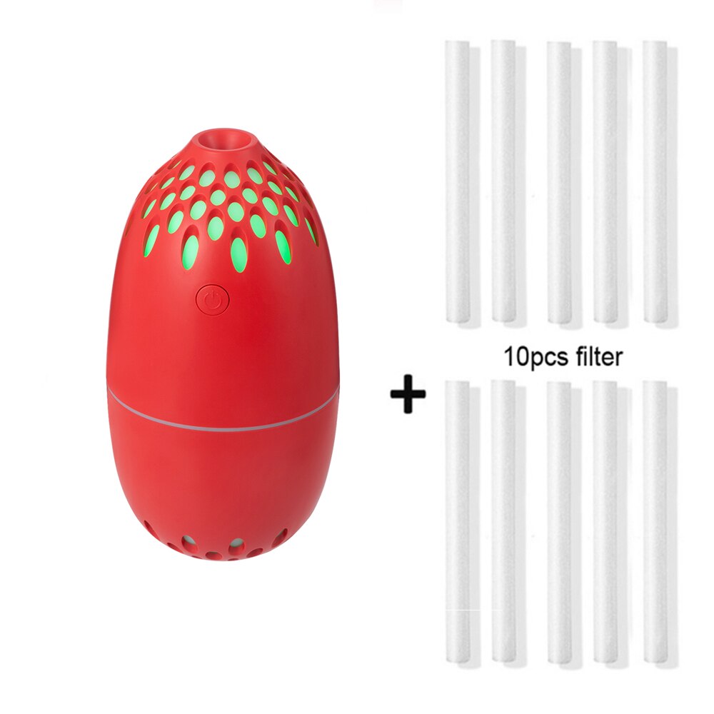250ML USB Air Humidifier Home Aroma Oil Diffuser Mini Mist Maker With Night Light Mute Portable Essential Oil Diffuser: HH