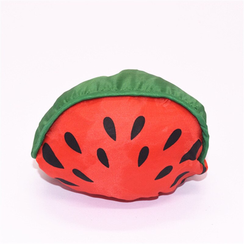 Eco Opslag Handtas Rose Bloemen Vorm Opvouwbare Boodschappentassen Herbruikbare Vouwen Kruidenier Nylon Grote Zak Leuke Tote Pouch 1 stuks: watermelon