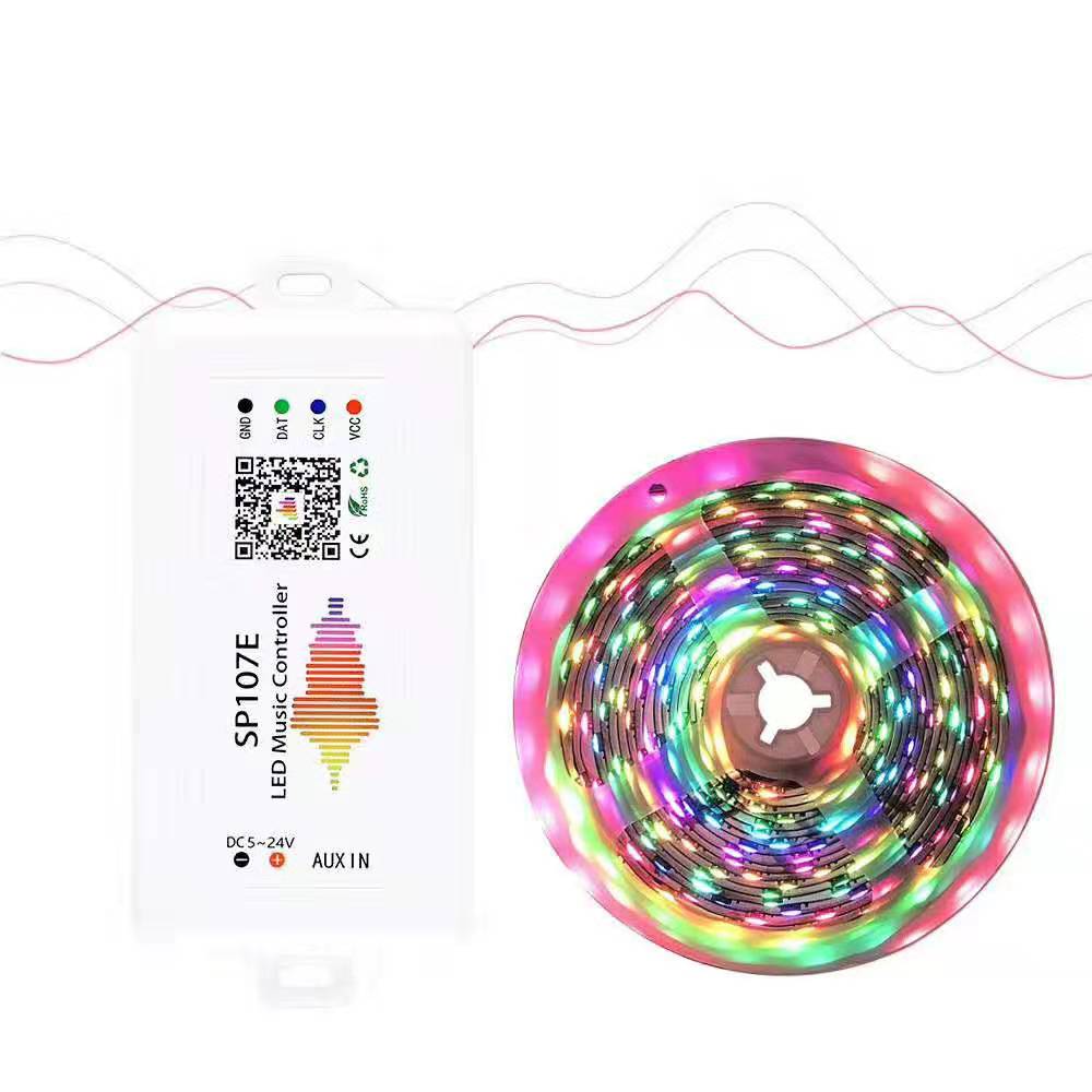 Bluetooth Muziek Controller SP107E Voor WS2812B WS2811Addressable Smart Led Strip Lampphone App Controle Rgb Pixel Licht Controller