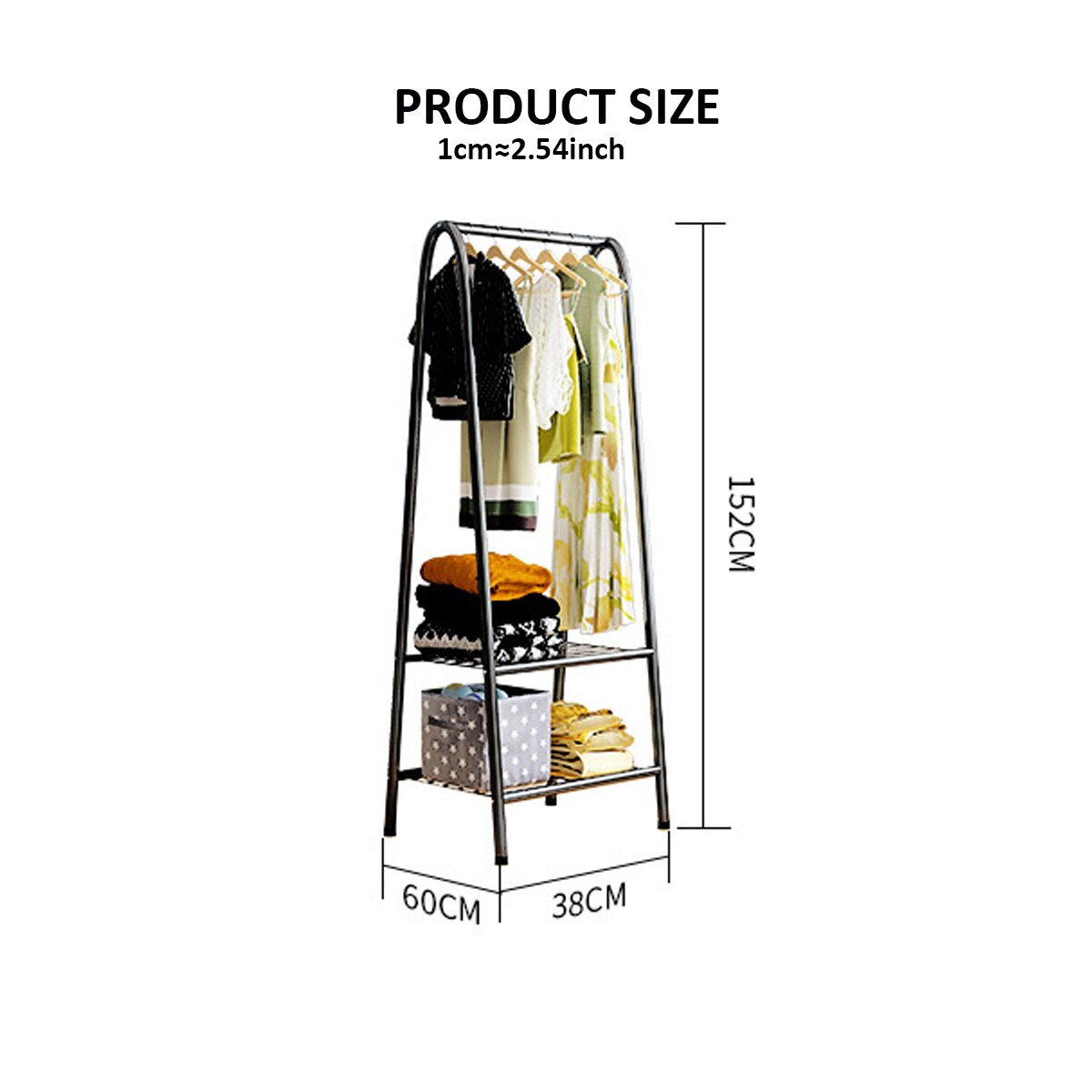 Frakke-arrangør-opbevaringshylder-med -2- lag-opbevaring-hylde-til-sko-tøjstativ-tøj-rack-organisator tøj skabe