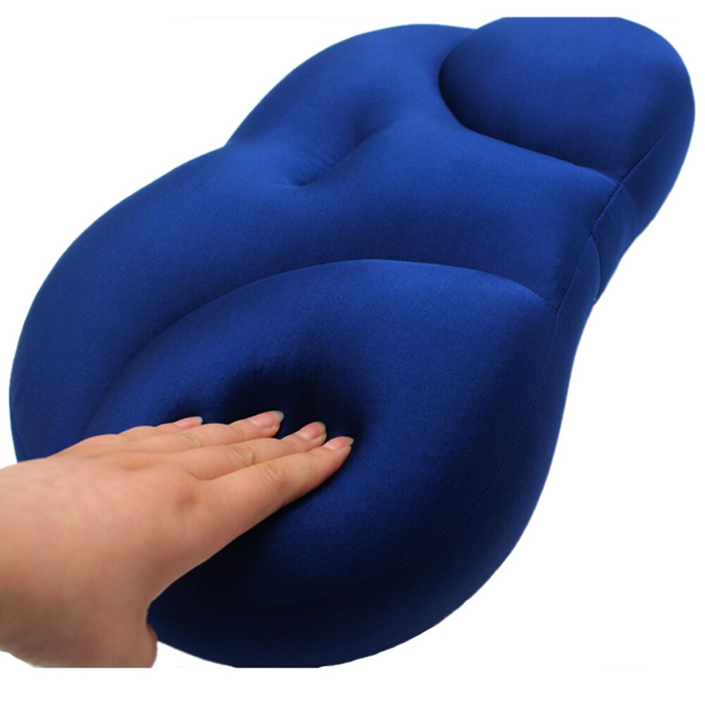 50*30*10cm-ronda nube almohada multifuncional huevo almohada Color sólido Super suave almohada para el cuello de Textiles para el hogar
