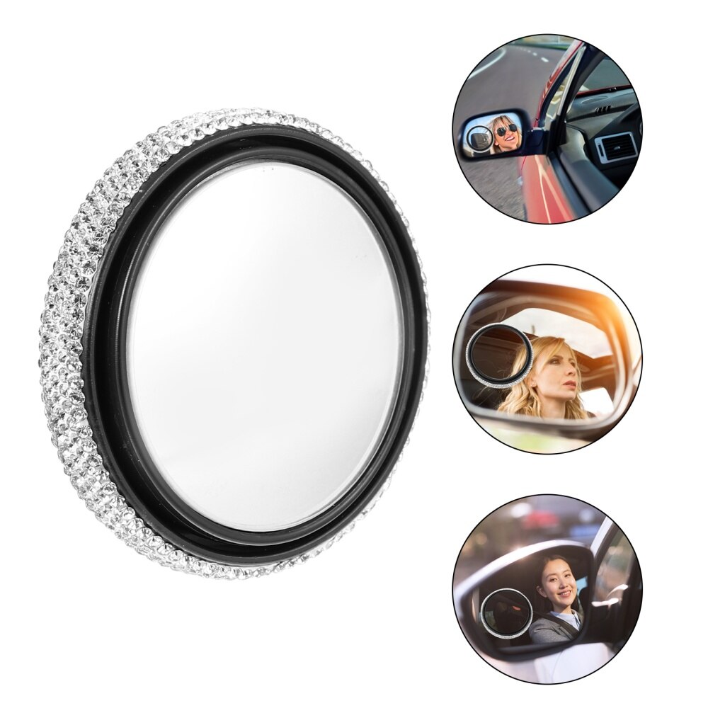 1 pc roterende compacte duurzame achteruitkijkspiegel dodehoekspiegel hulpspiegel voor auto