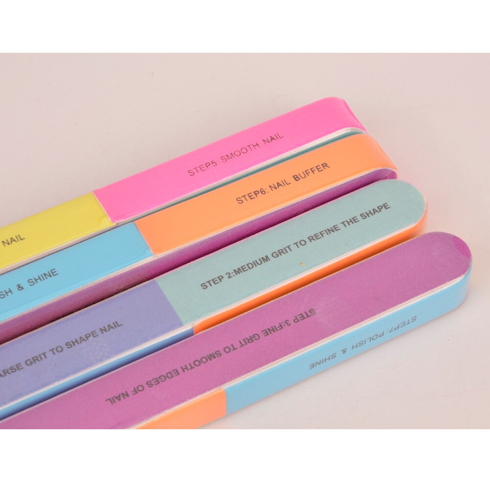 Kilmonla Nail File 7-sided Nail Buffer Multi-use Buffer Art Sanding Manicure Tools Sponge Beauty Nail Repair