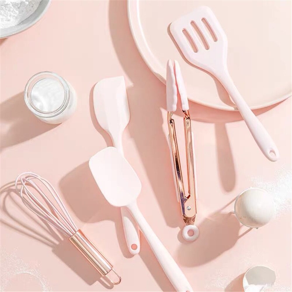 Kochen Silikon Spachtel Schneebesen Haushalt Hohe Temperatur Beständig Nicht-stick Pan Spachtel Backen Küche Gadgets 1PCS