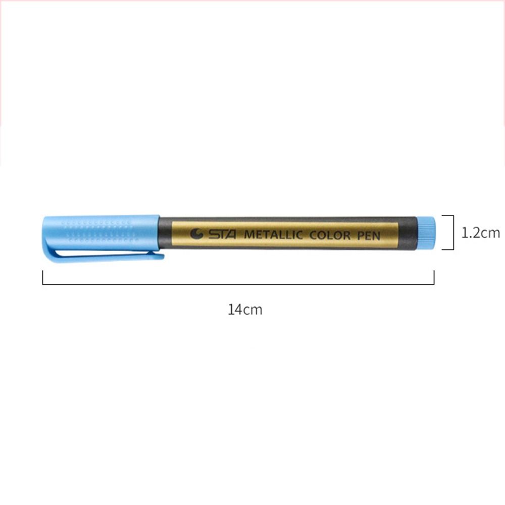 Kawaii 10-Farben-metallisch-Marker, dauerhaft, wasserfest, Farbstift, Schreibwaren, DIY, Manga, Zeichnung, Bastelstifte, Malerei