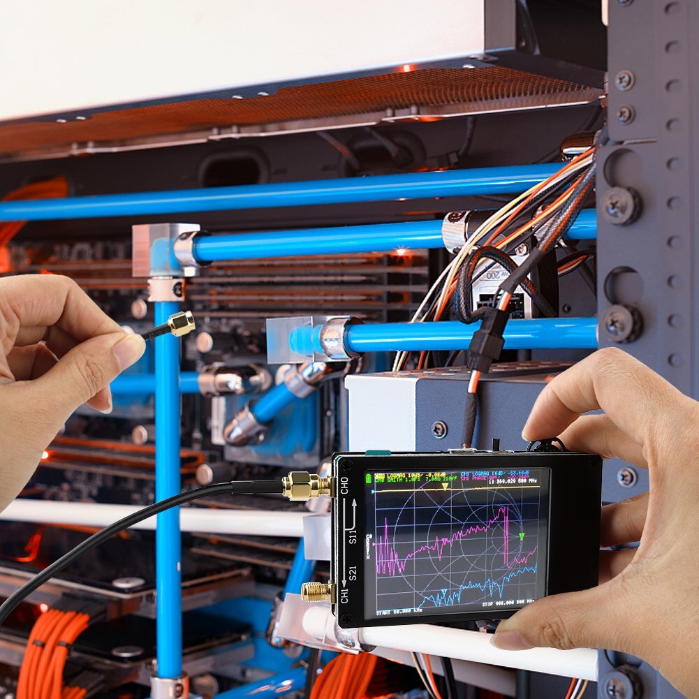 Original NanoVNA Vector Antenna Network Analyzer NanoVNA Tester MF HF VHF UHF Genius 50KHz~1.5GHz 2.8" 4.3" Screen