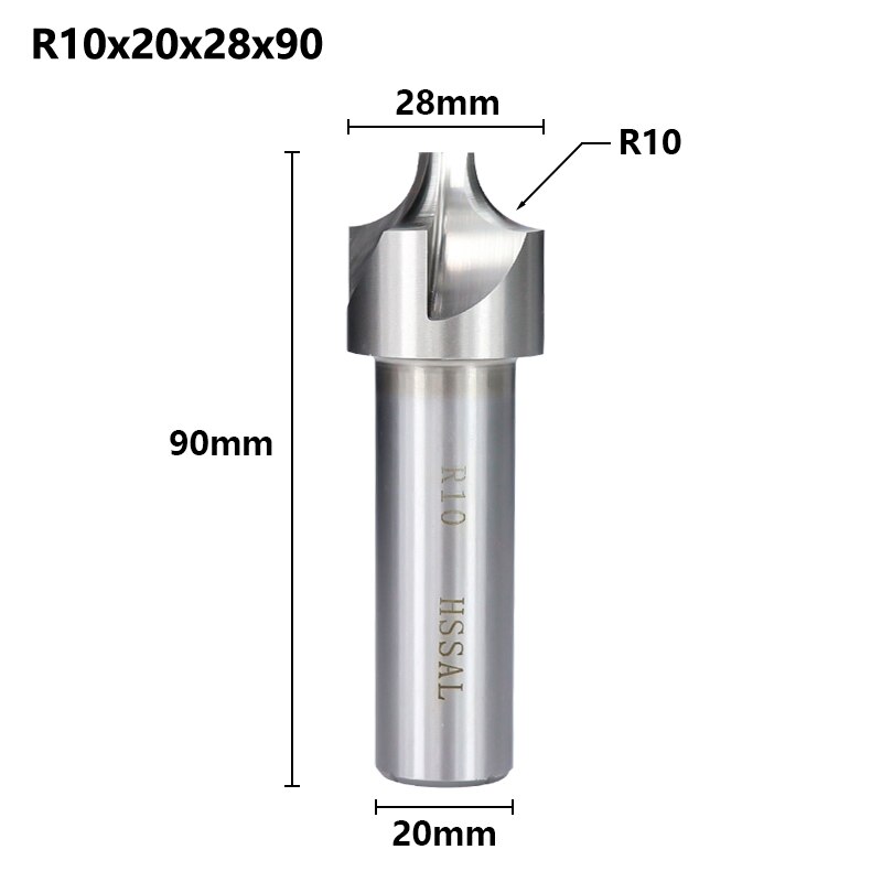 XCAN – fraise à fraiser CNC, R1.0-R12 HSS, fraiseuse à rayon, mèche de routeur: R10