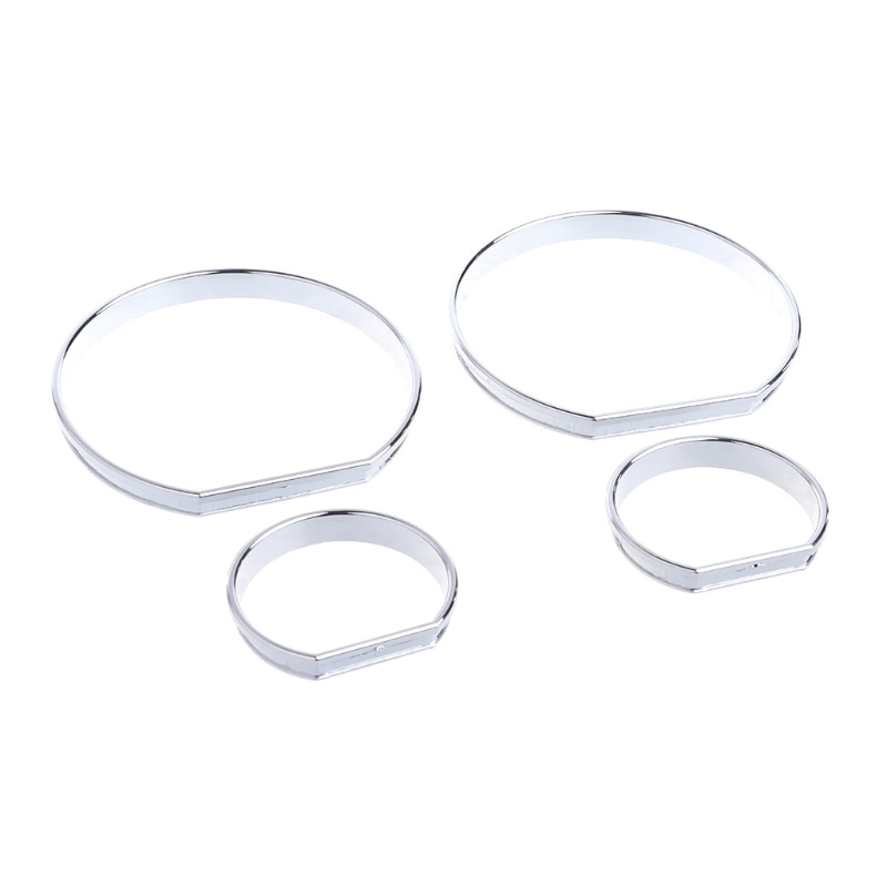Chrome Gauge Dash Dial Rings Bezel Trim Speedometer AC M-Tech for bmw E46 M M3 MOLE