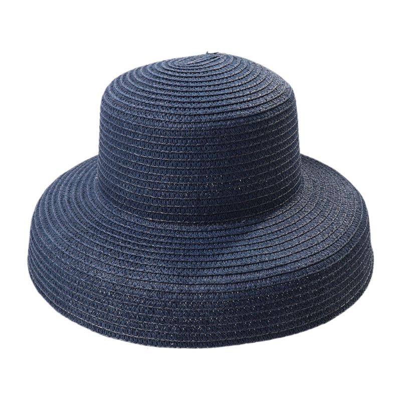 Hepburn Do Vintage das mulheres Palha chapéu de Sol Chapéu de Aba Larga Cap Férias de Praia Em Forma de Sino
