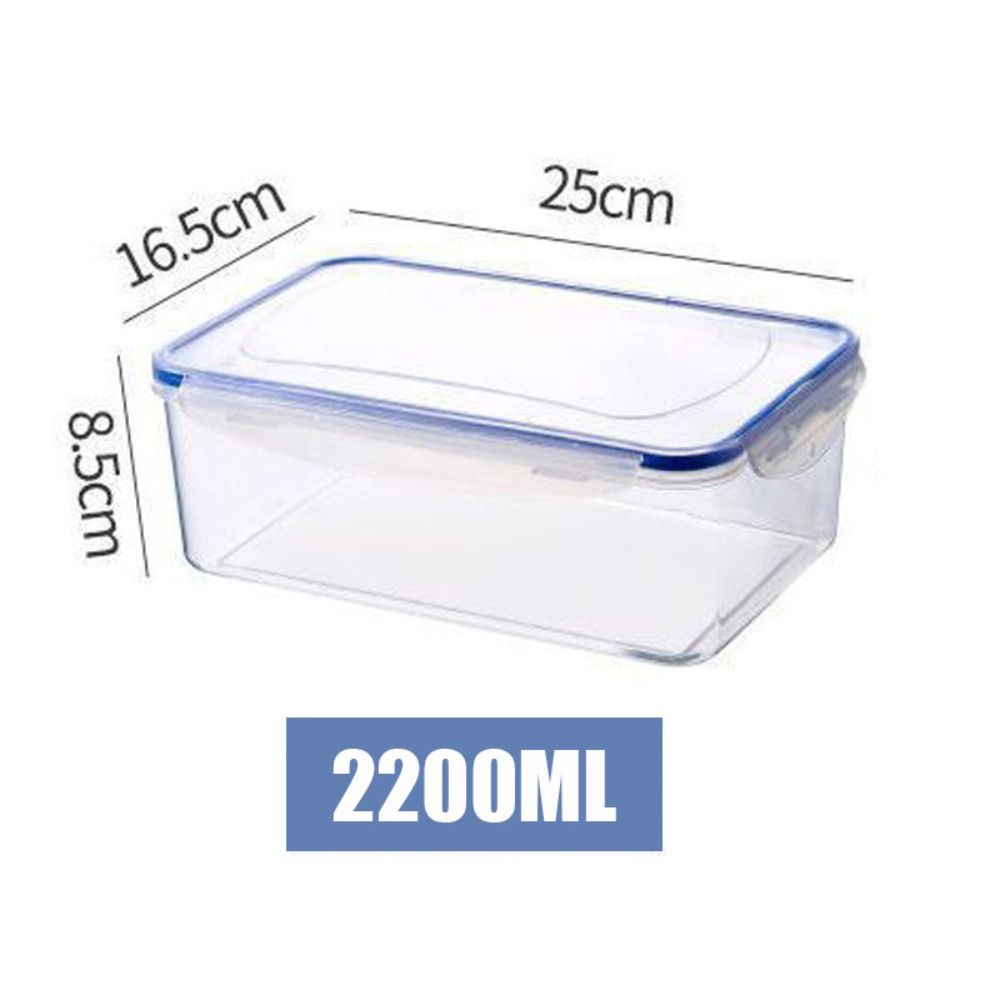 1Pc/4Pcs Refrigerator Storage Box Food Containers Plastic Fresh-Keeping Box with Lid Portable Storage Box Kitchen Organization: light yellow