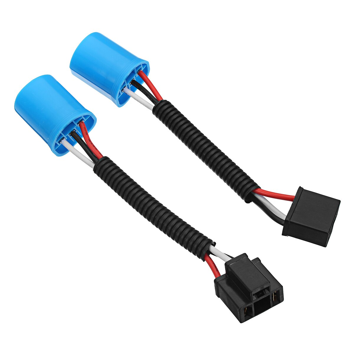 2pcs 9007 Male to H4 Car Headlight Conversion Harness Socket Adapter For Hummer H2