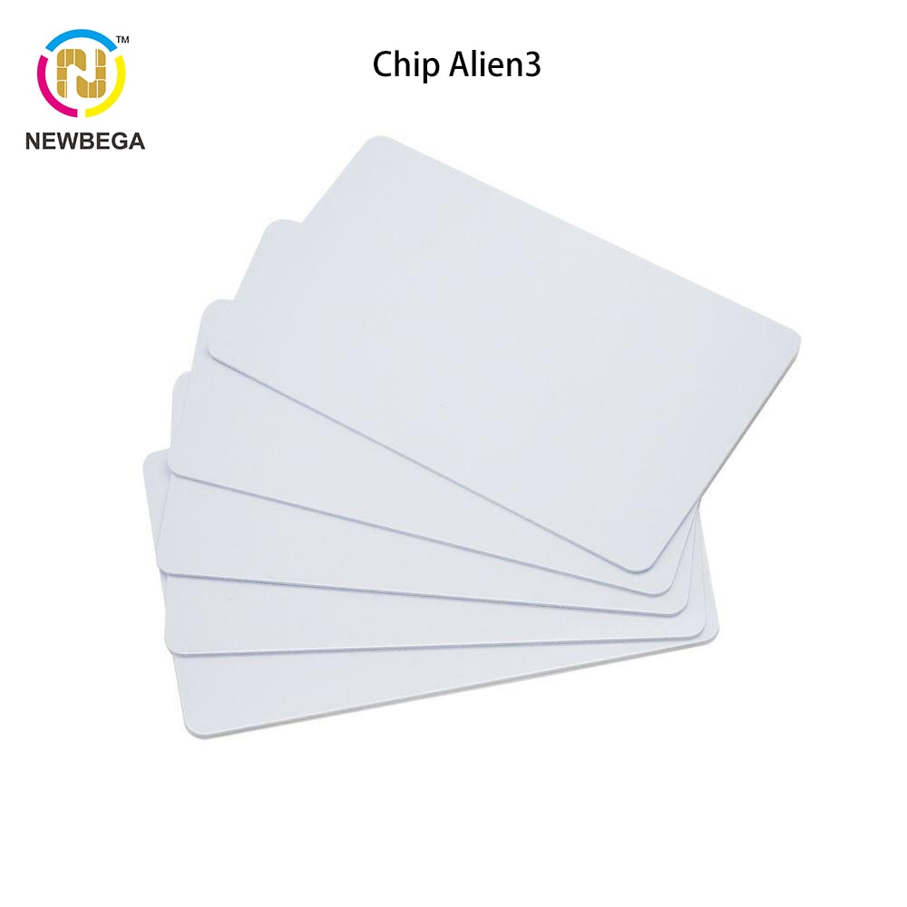 10PCS RFID UHF ISO18000-6C Gen2 Alien3 CR80 Size PVC Plain White Card