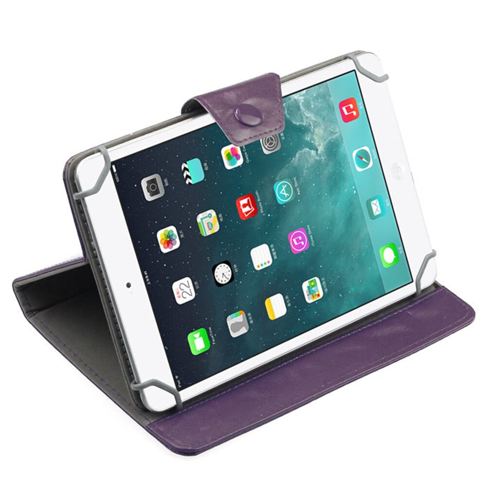 Universal PU Leather Stand Cover Case For 7 Inch Tablet PC Pure Color: Purple 