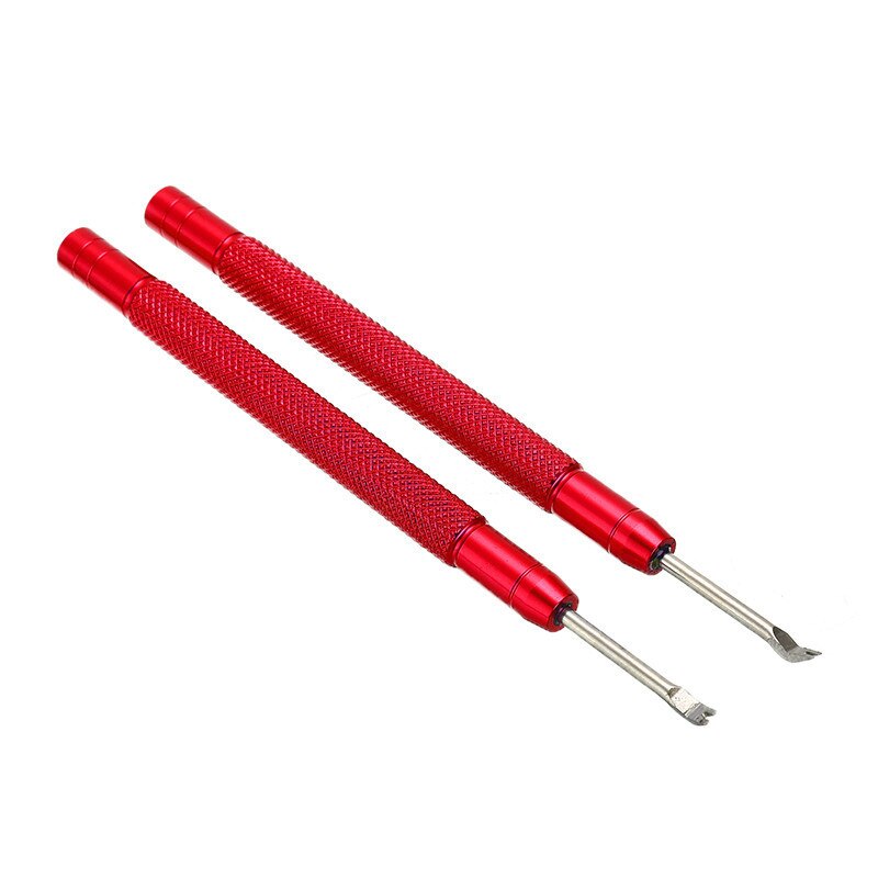 2 stuks rood/blauwe vervangende horloge accessoires roestvrijstalen horloge verwijderaar gereedschap horloge reparatie gereedschapsset handmatige verwijderaar naaldstang