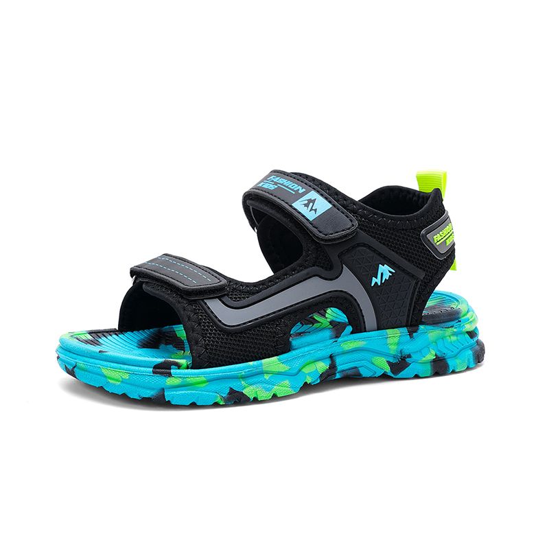 Zomer Populaire Haak Lus Sluiting Camouflage Strand Sandalen Water Sport Slippers Jongens Lichtgewicht Anti Slip Schoenen