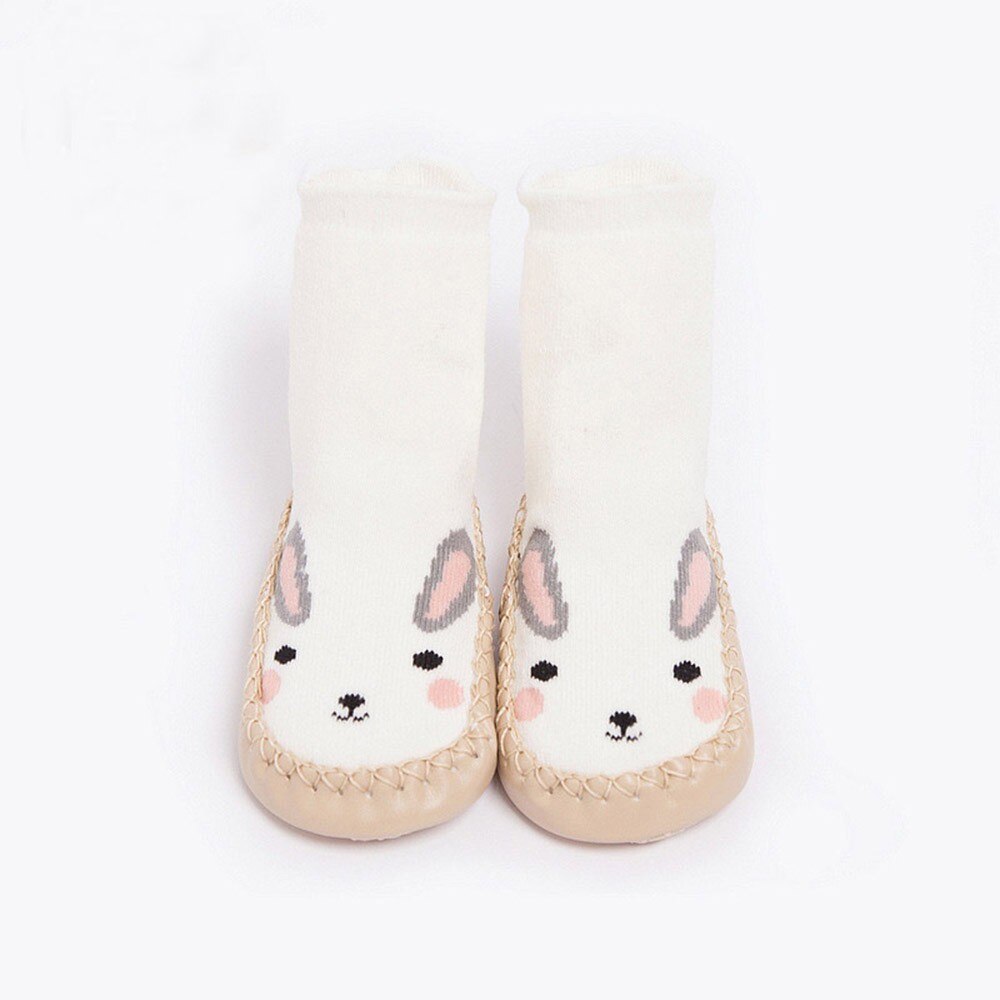 Kids Peuter Baby Meisjes Jongens Sokken Leuke Cartoon Dier Dikke Warm Anti-Slip Sokken Slippers Calcetines Antideslizante Niño