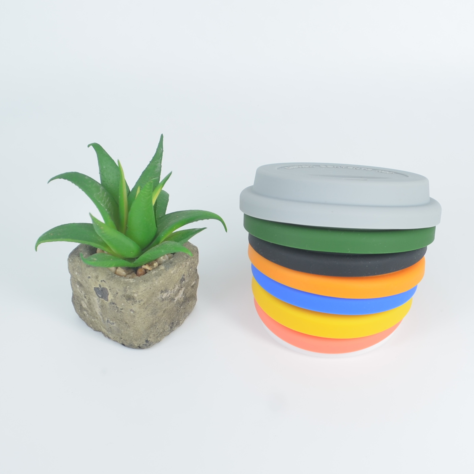 Use For 65/70/75/80/85/88MM Reusable Silicone Cup Lids Fresh Cover Silicone Insulation Anti-Dust Cup Cover Coffee Mug Lids