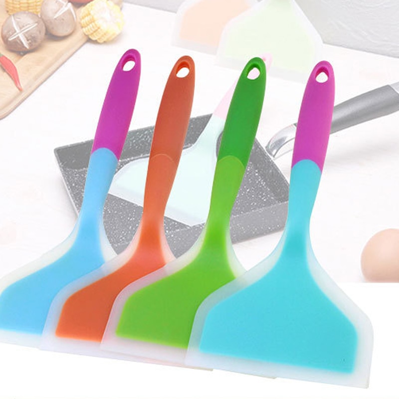 Spatule en Silicone viande œuf viande boeuf | Grattoir de cuisine, large pelle à Pizza antiadhésifs toupets lève-aliments, ustensiles de cuisine domestiques