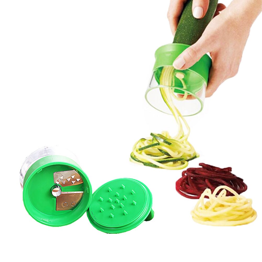 ABS Carrot Cucumber Grater Spiral Blade Cutter Vegetable Fruit Spiral Slicer Salad Tools Zucchini Noodle Spaghetti Maker