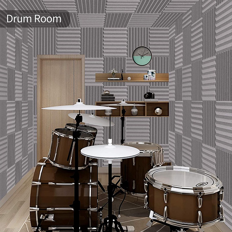 24Pack 1 Inch X 12 Inch X12 Inch Soundproof Foam Panels Sound Absorbing Insulation For Recording Studio, Gaming Room