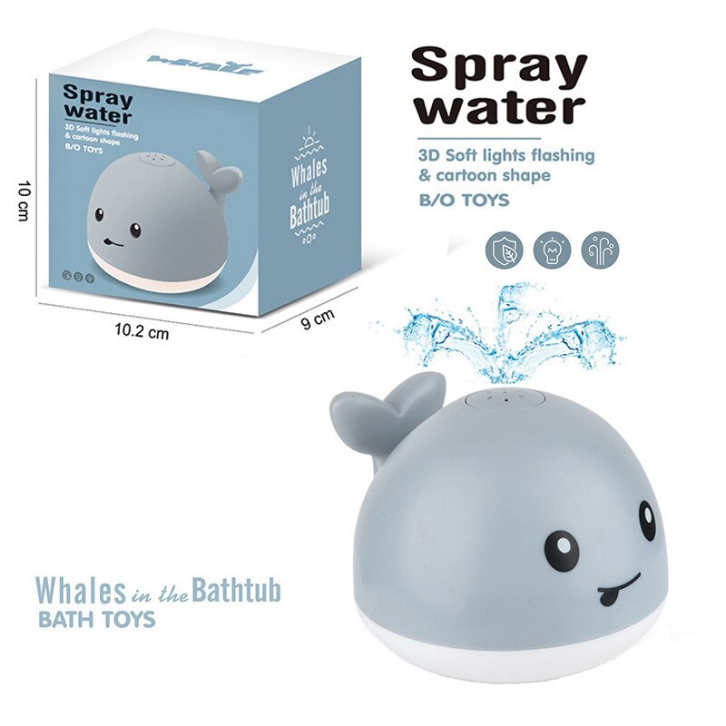 Schlecht Spielzeug Wasser Spielzeug Baby freundlicher Wal Elektrische Induktion Sprinkler Musik Bunte Lichter Baby Spielen Tiere Schwimmen schweben Spielzeug