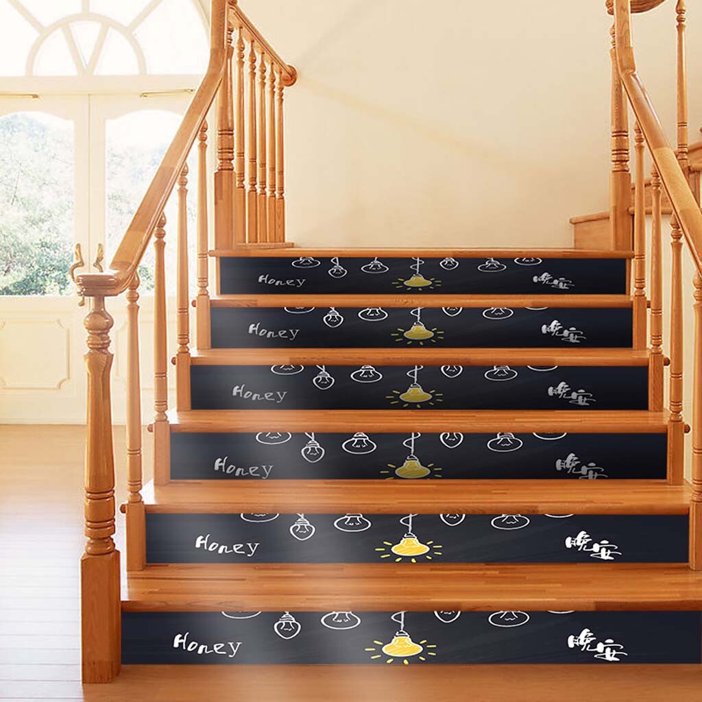 DIY Stairs Stickers Wall Sticker Trap Stickers stickers escalier contremarche 3D Simulation Stair Sticker Waterproof Z4: D