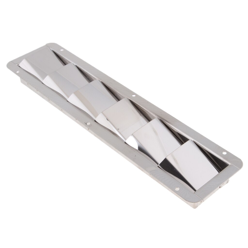 Boat Stainless Steel Louver Vent 6 Slots Louvered Ventilation Air Vent Cover
