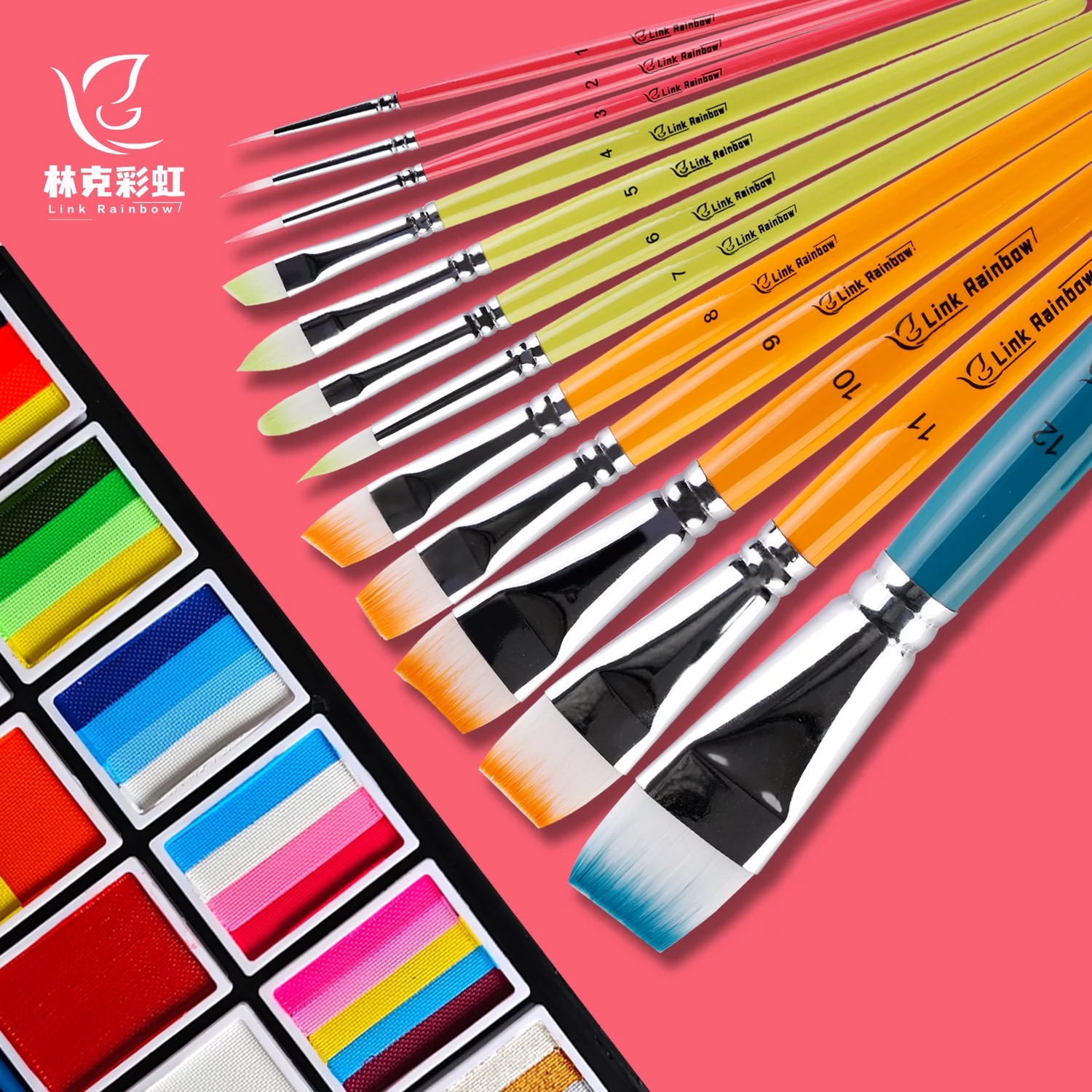 Pędzle robić malowania twarzy zestaw narzędzi robić malowania twarzy dla dzieci pędzle robić malowania ciała